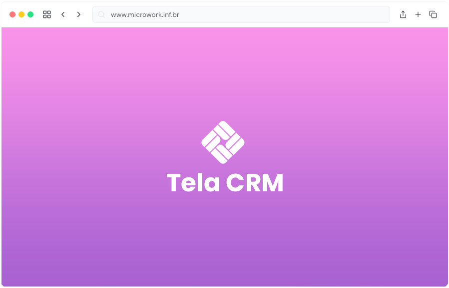 Captura de ecrã: MicroWork CRM
