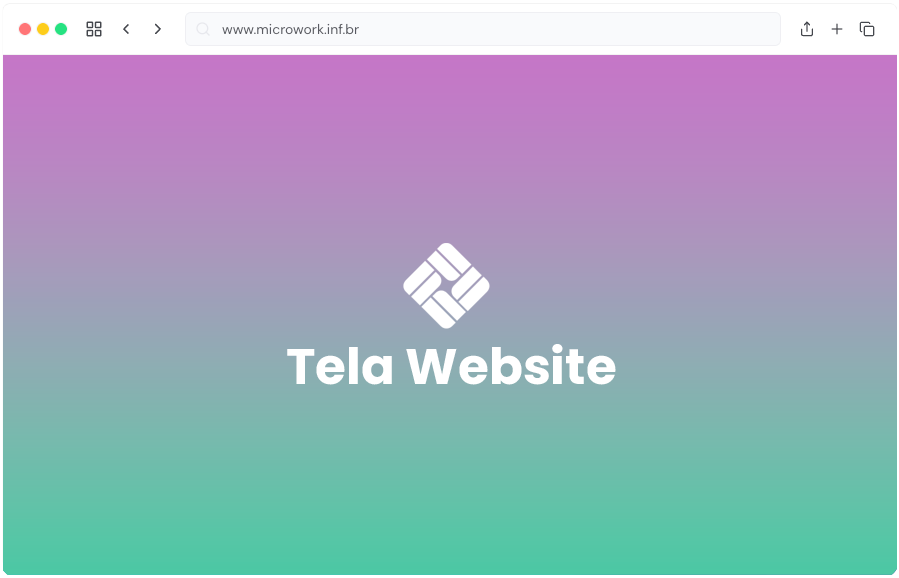 Captura de ecrã: MicroWork WEBSITE