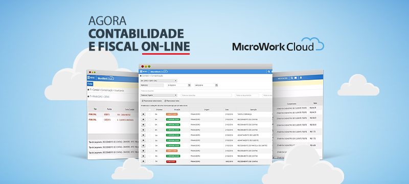 Contabilidade e Fiscal On-line no MicroWork Cloud