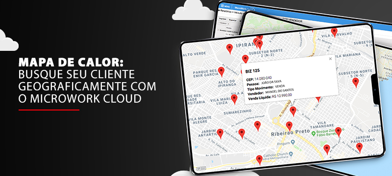 Busque seu cliente geograficamente com o MicroWork Cloud