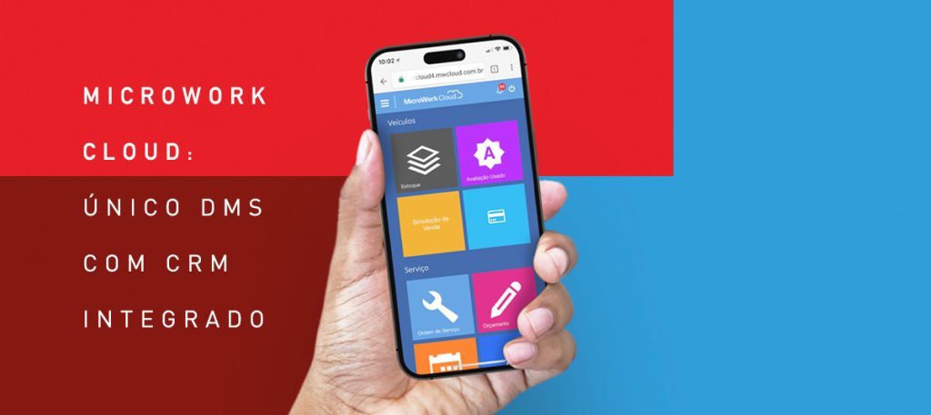 Sistema cloud Microwork: único DMS com CRM integrado